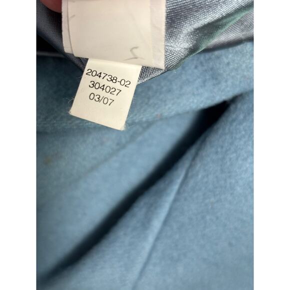 VTG GAP Robin Egg Wool Front Zip Toggle Pea Coat Jacket Size XL Blue - Picture 4 of 9